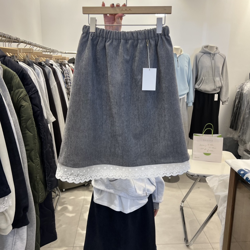 TAN&amp;COMO韓國代購㊣女士新款人氣休閑職業半身裙中短裙tan-COMO半身裙/中短裙圖色1