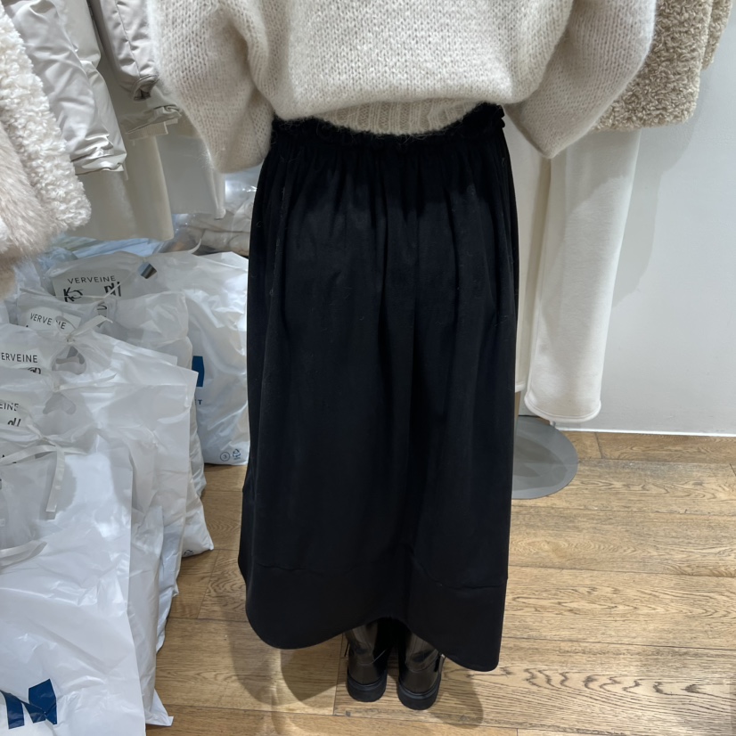 VERVEINE東大門㊣代購女士新品真品時尚半身裙中短裙喇叭麂皮VERVEINE半身裙/中短裙