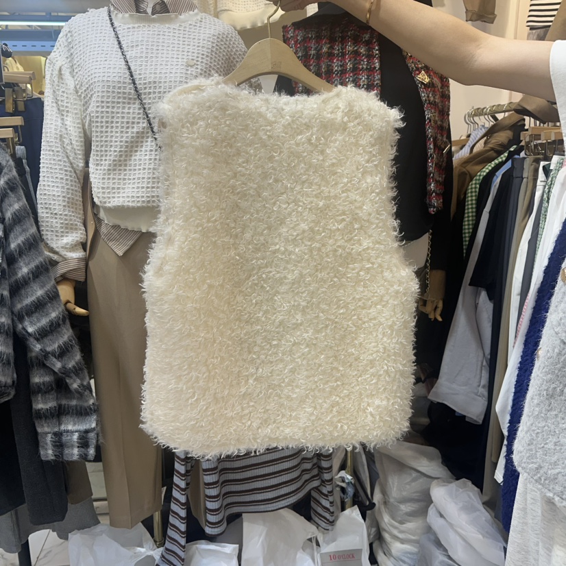 BUTTU韓國直郵㊣女裝新品25秋冬人氣真品職業馬甲不含內搭羊毛10 O CLOCK/Buttu馬甲