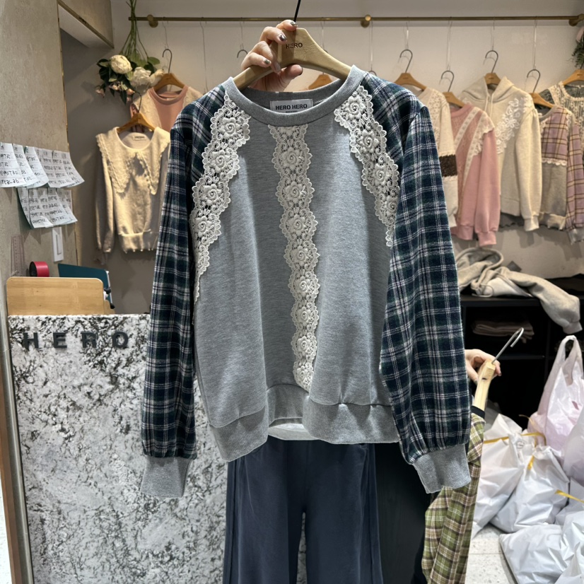 HERO東大門㊣直郵女裝新品休閑25秋冬時尚熱賣人氣職業長袖T恤HERO長袖T恤圖色2