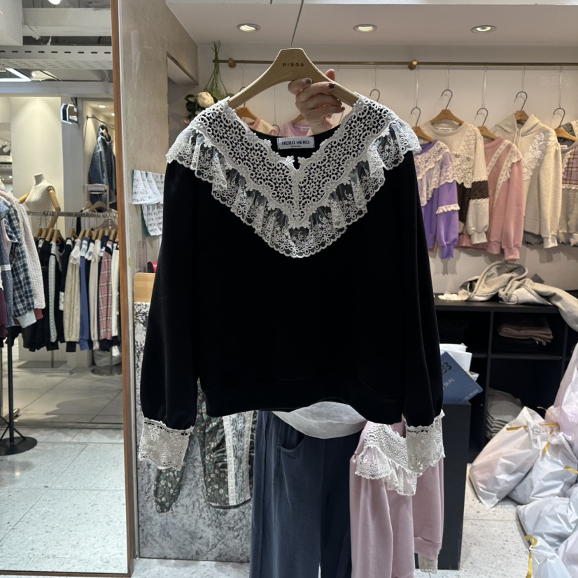 HERO東大門㊣直郵女士新款職業時尚25秋冬熱賣人氣真品長袖T恤HERO長袖T恤圖色2