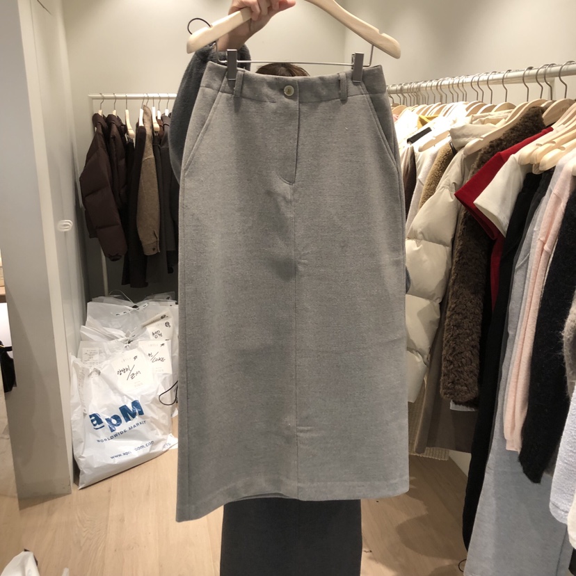 LIFFEY韓國直郵㊣女裝新品職業25秋冬半身裙中短裙不含腰帶羊毛LIFFEY半身裙/中短裙圖色1