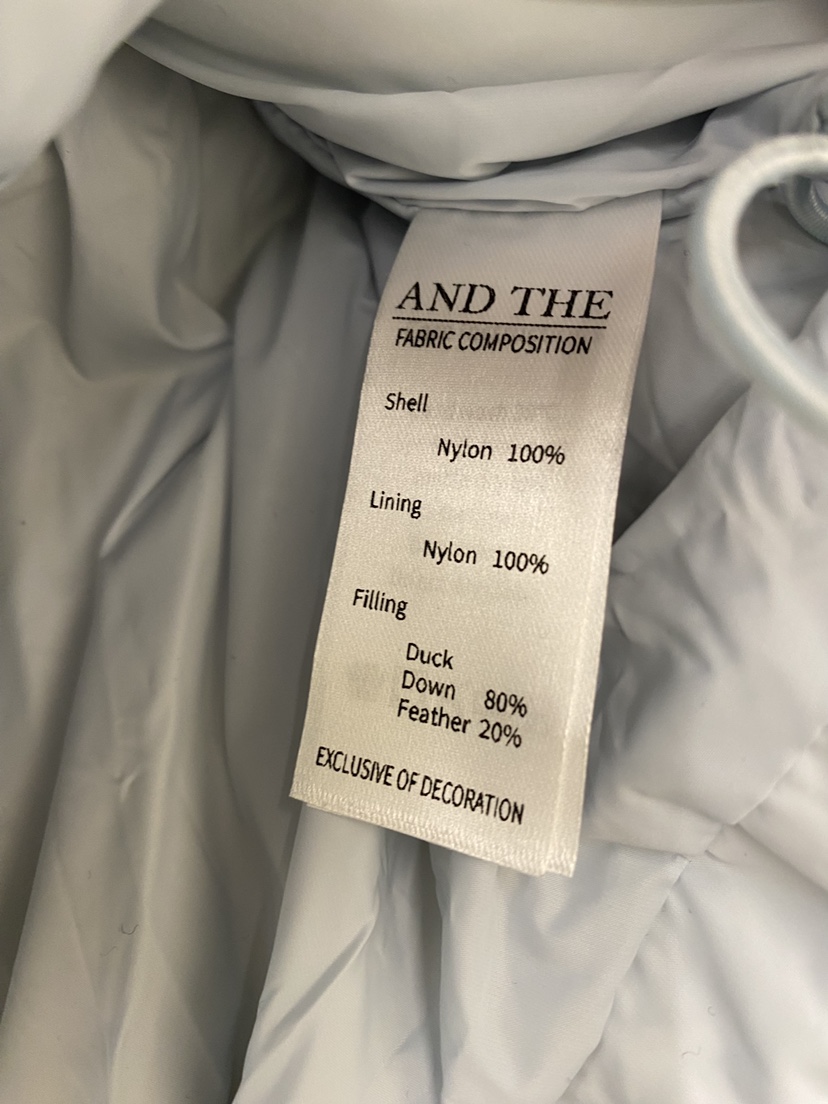 AND THE韓國代購㊣女裝新款推薦熱賣休閑時尚短款羽絨服短款AND THE短款羽絨服