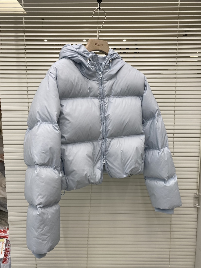 AND THE韓國代購㊣女裝新款推薦熱賣休閑時尚短款羽絨服短款AND THE短款羽絨服圖色2