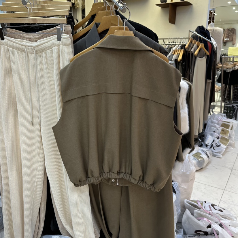 SANS東大門㊣實拍女裝新品25秋冬熱賣休閑時尚真品推薦馬甲SANS馬甲