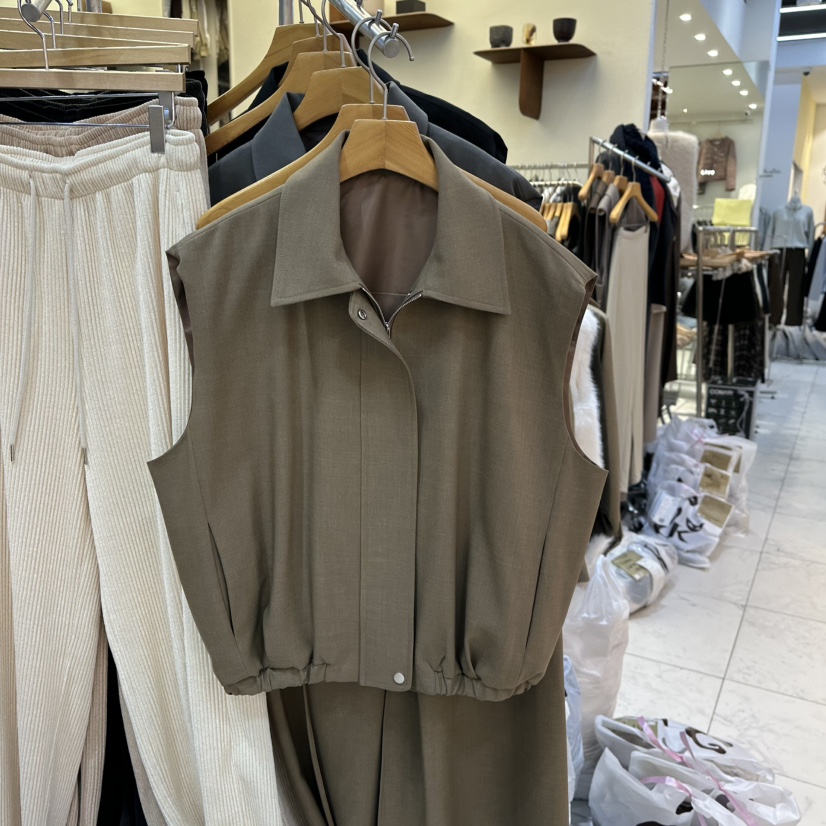 SANS東大門㊣實拍女裝新品25秋冬熱賣休閑時尚真品推薦馬甲SANS馬甲圖色1