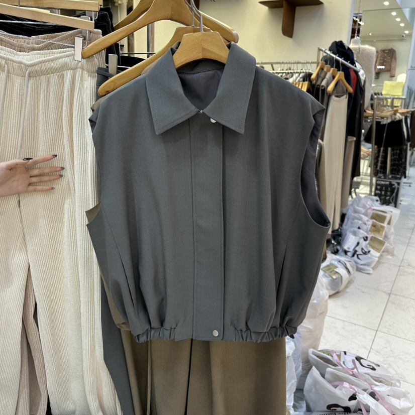 SANS東大門㊣實拍女裝新品25秋冬熱賣休閑時尚真品推薦馬甲SANS馬甲圖色2