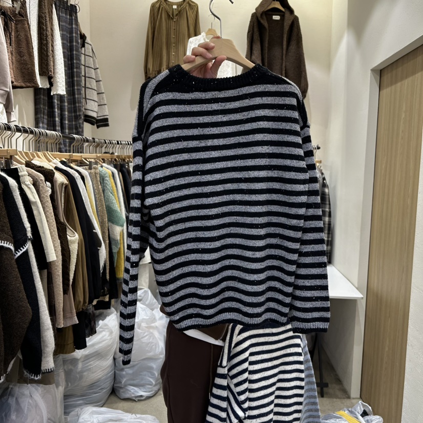 HOLYBANANA韓國直郵㊣女裝新款推薦熱賣25秋冬職業休閑針織衫groovy.H/HOLYBANANA針織衫