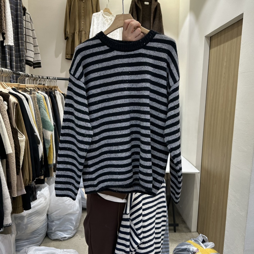 HOLYBANANA韓國直郵㊣女裝新款推薦熱賣25秋冬職業休閑針織衫groovy.H/HOLYBANANA針織衫圖色2