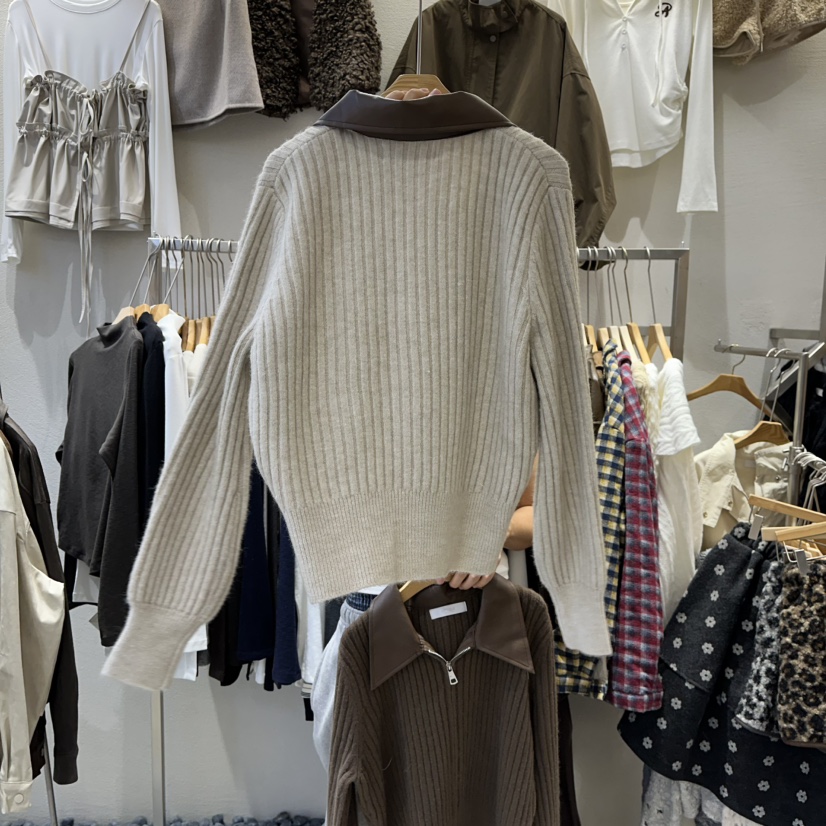 HIPTIQUE東大門㊣代購女士新品25秋冬推薦人氣時尚針織衫開衫HIPTIQUE針織衫