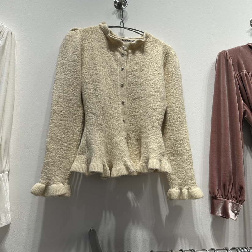 SENSIBLE-S東大門㊣直郵女士新款職業25秋冬時尚針織衫開襟衫SENSIBLE針織衫圖色1