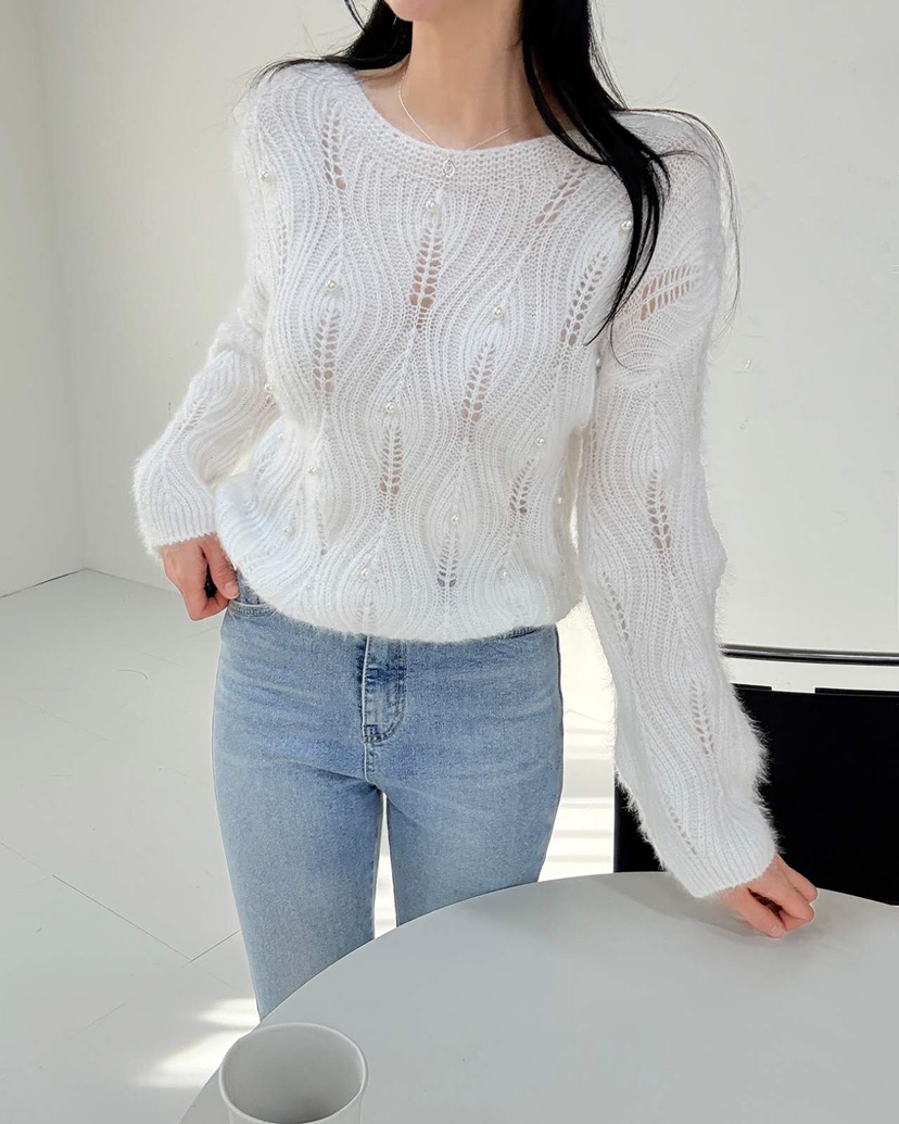 BLUE RIBBON東大門㊣實拍女裝新款休閑真品推薦時尚針織衫BLUE RIBBON針織衫