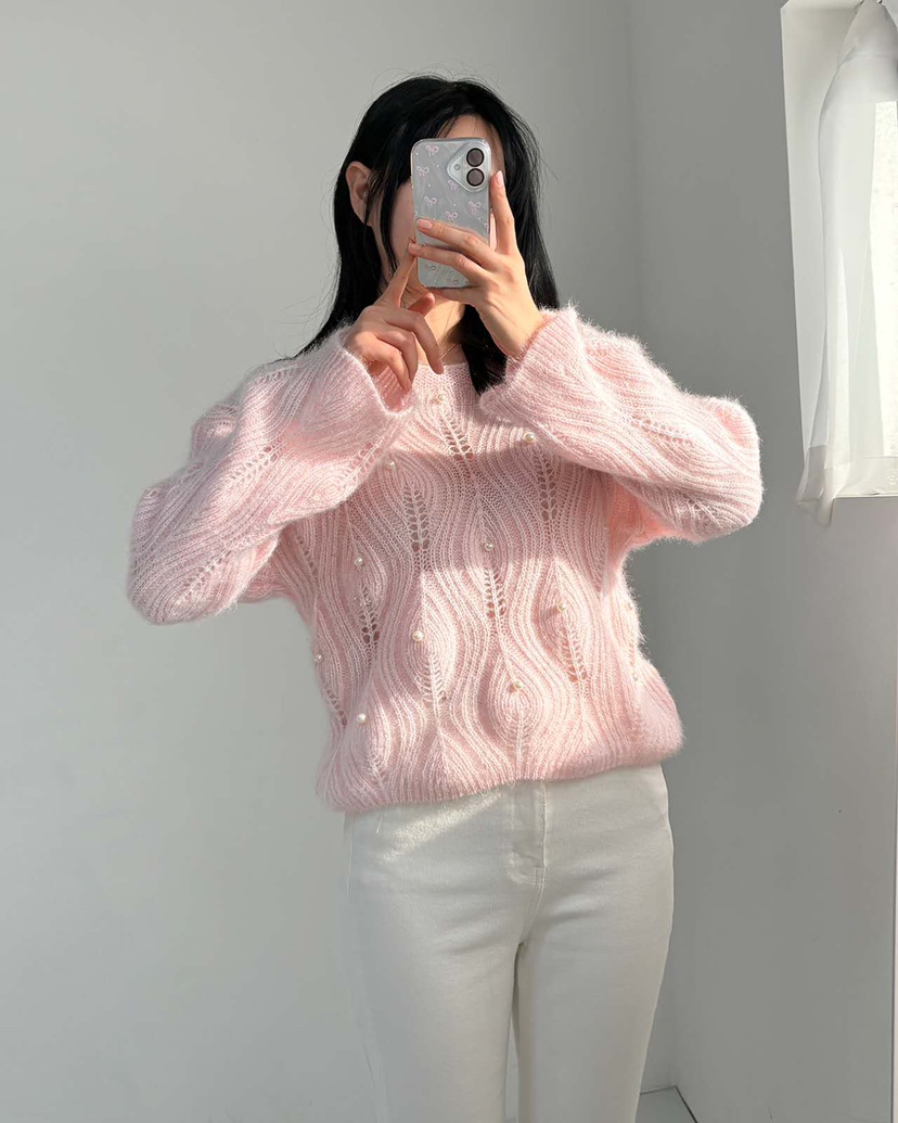 BLUE RIBBON東大門㊣實拍女裝新款休閑真品推薦時尚針織衫BLUE RIBBON針織衫