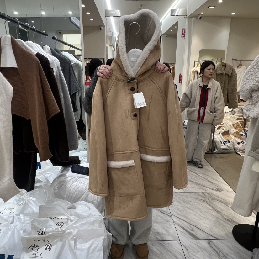 VERVEINE東大門㊣代購女士新品職業人氣推薦中長款大衣羊毛VERVEINE中長款大衣圖色1