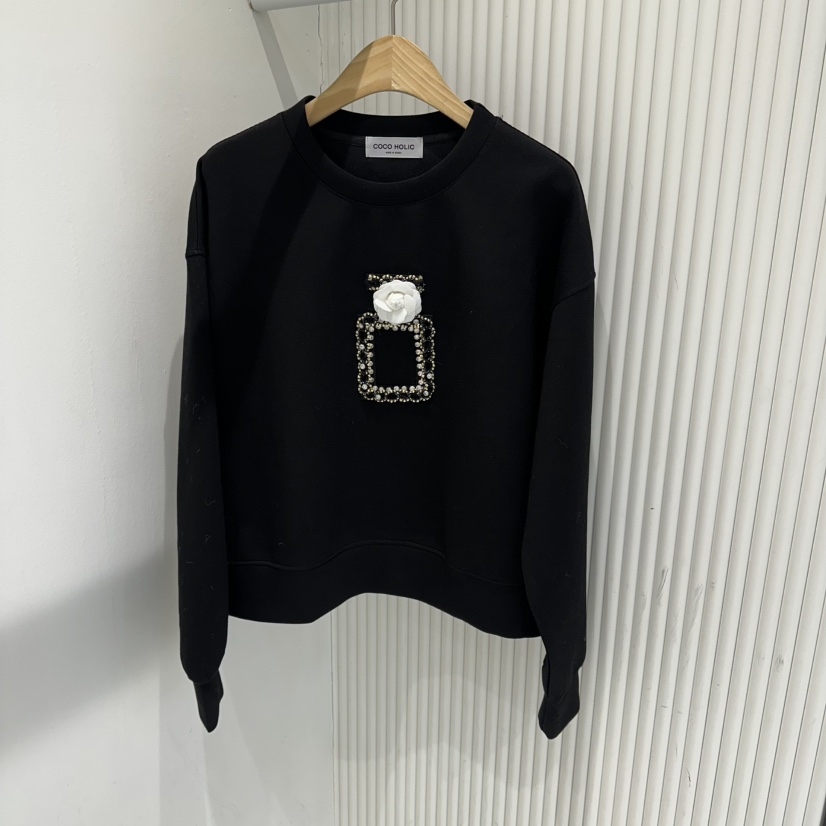 COCO HOLIC韓國代購㊣女士新款真品熱賣人氣時尚職業推薦衛衣COCO HOLIC衛衣圖色2