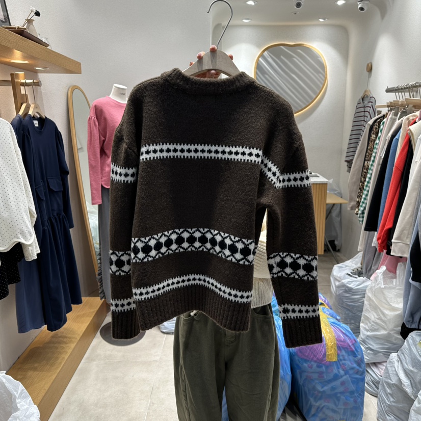 NEAR韓國代購㊣女士新款休閑真品熱賣時尚職業人氣25秋冬針織衫NEAR針織衫