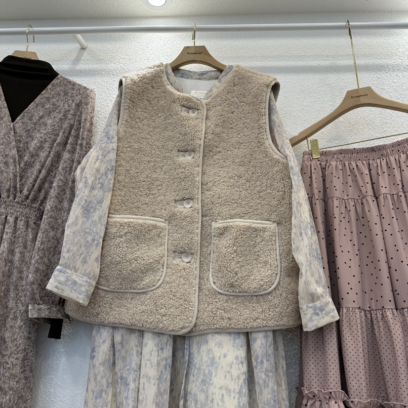 SYMPHONY韓國代購㊣女士新款時尚真品職業25秋冬馬甲不含內搭SYMPHONY馬甲圖色1