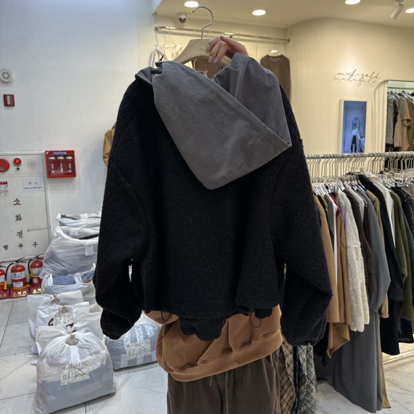 IN KIRA韓國代購㊣女裝新款真品熱賣人氣休閑推薦夾克羊毛IN KIRA夾克