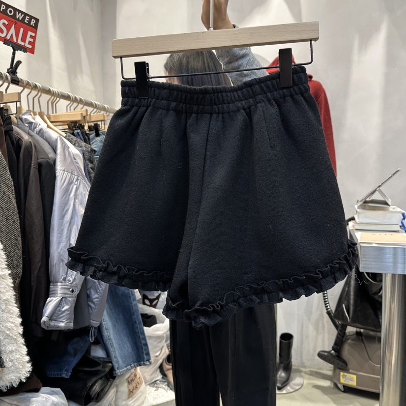 ULTRAORANGE東大門㊣直郵女裝新款真品職業時尚人氣短褲荷葉邊GILT/ULTRAORANGE短褲