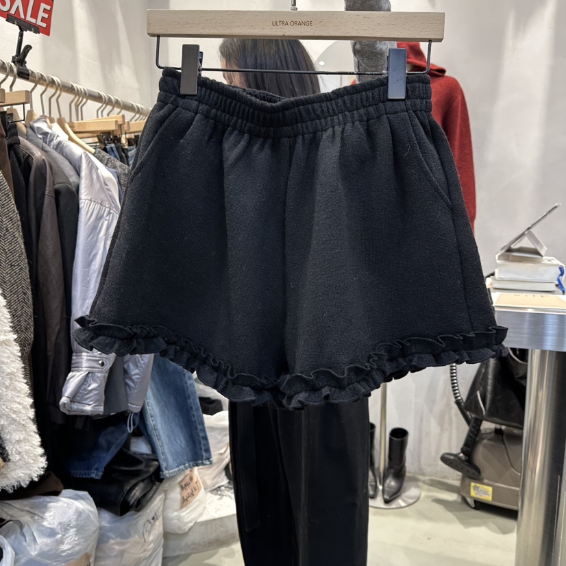 ULTRAORANGE東大門㊣直郵女裝新款真品職業時尚人氣短褲荷葉邊GILT/ULTRAORANGE短褲圖色2