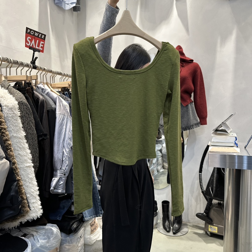 ULTRAORANGE韓國直郵㊣女士新款時尚人氣熱賣職業推薦長袖T恤GILT/ULTRAORANGE長袖T恤