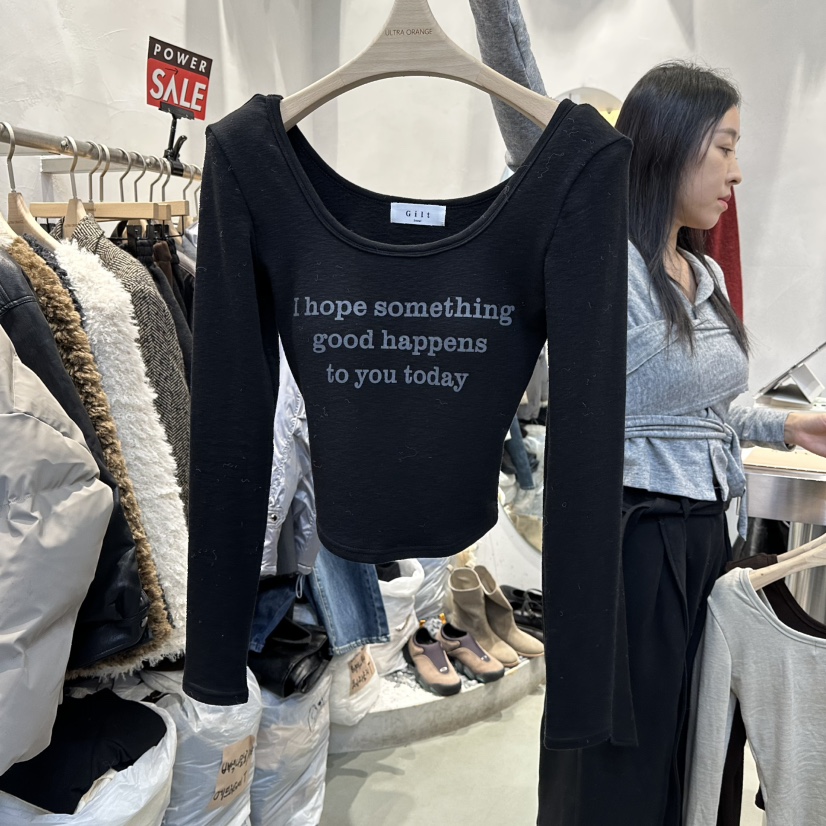 ULTRAORANGE韓國直郵㊣女士新款時尚人氣熱賣職業推薦長袖T恤GILT/ULTRAORANGE長袖T恤圖色3