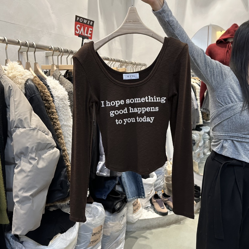 ULTRAORANGE韓國直郵㊣女士新款時尚人氣熱賣職業推薦長袖T恤GILT/ULTRAORANGE長袖T恤圖色5