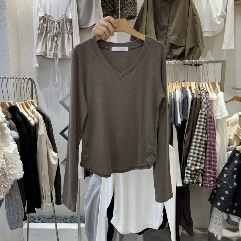 HIPTIQUE韓國代購㊣女士新款推薦休閑人氣時尚真品職業長袖T恤HIPTIQUE長袖T恤圖色3