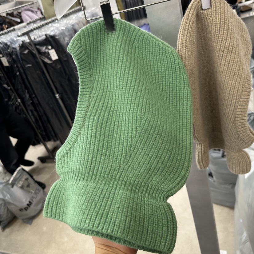 HELVETICA東大門㊣實拍女裝新款推薦職業25秋冬帽子羊駝毛連帽衫HELVETICA帽子圖色3