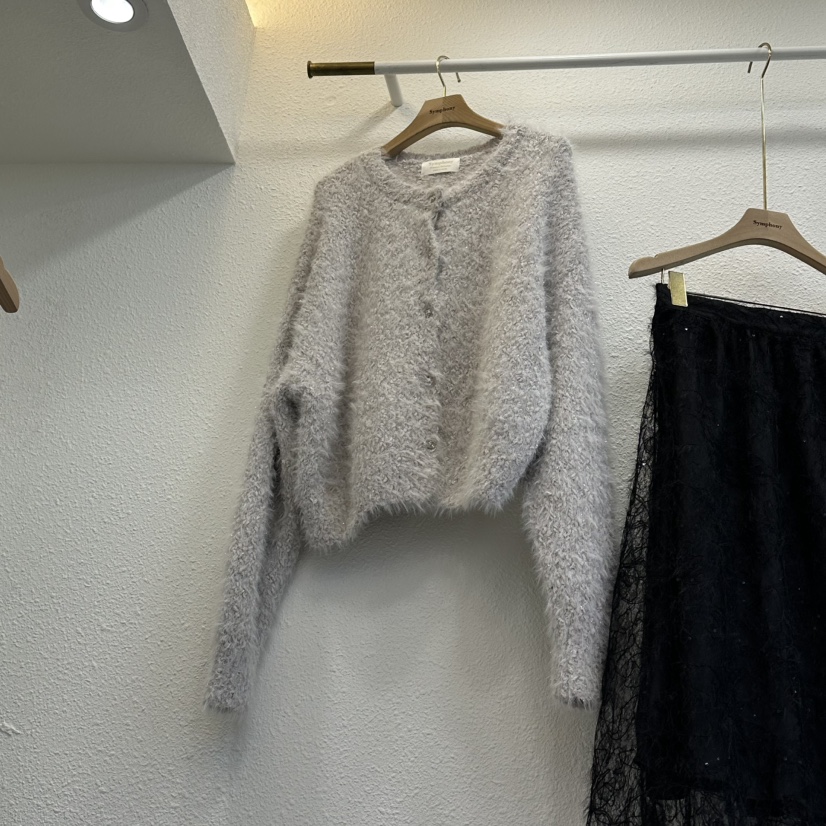 SYMPHONY東大門㊣直郵女裝新品25秋冬人氣職業時尚針織衫開衫SYMPHONY針織衫圖色2