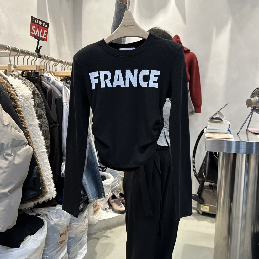 ULTRAORANGE韓國直郵㊣女裝新品真品人氣時尚熱賣休閑長袖T恤GILT/ULTRAORANGE長袖T恤圖色2