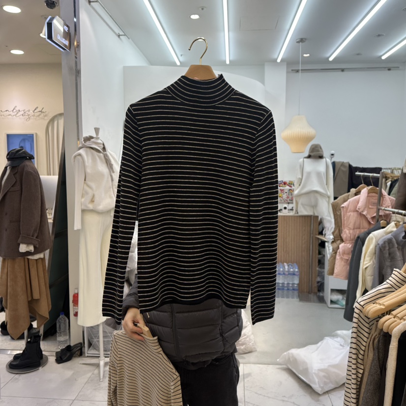 SYMPHONY韓國代購㊣女士新品休閑25秋冬職業熱賣真品長袖T恤SYMPHONY長袖T恤