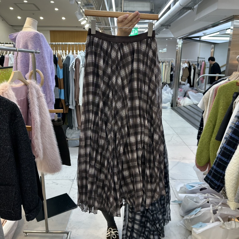 LULULALLA韓國代購㊣女裝新品職業真品休閑人氣25秋冬熱賣長裙LULULALLA長裙