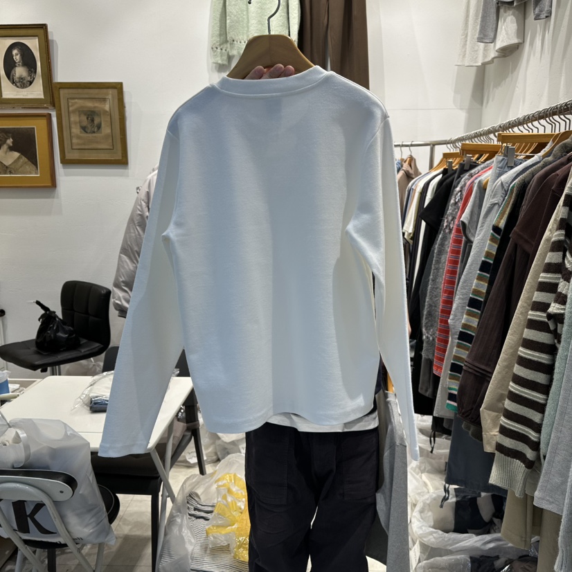 MODS-Q韓國直郵㊣女士新款時尚熱賣推薦休閑真品人氣長袖T恤MODS-Q長袖T恤