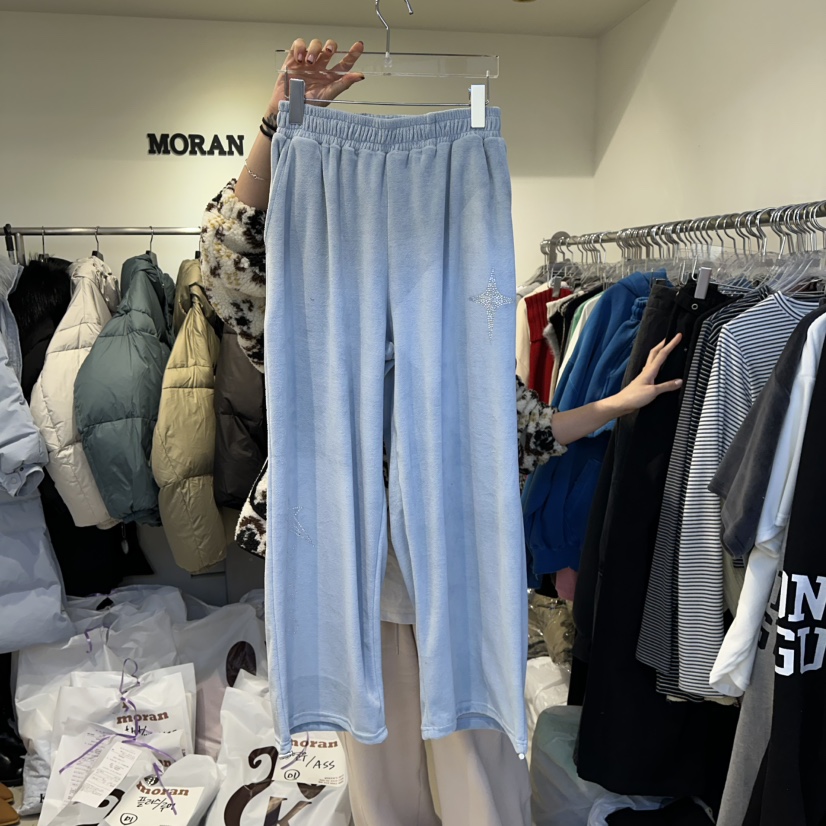 MORAN韓國直郵㊣女士新款休閑熱賣時尚25秋冬職業推薦休閑褲MORAN/MOSCO休閑褲圖色1