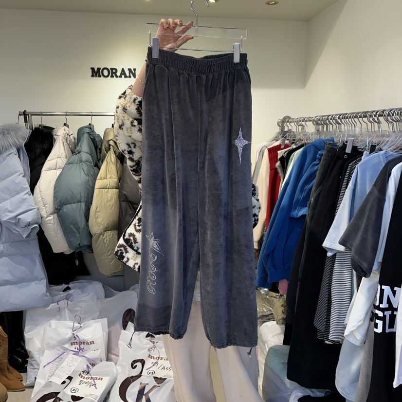 MORAN韓國直郵㊣女士新款休閑熱賣時尚25秋冬職業推薦休閑褲MORAN/MOSCO休閑褲圖色2