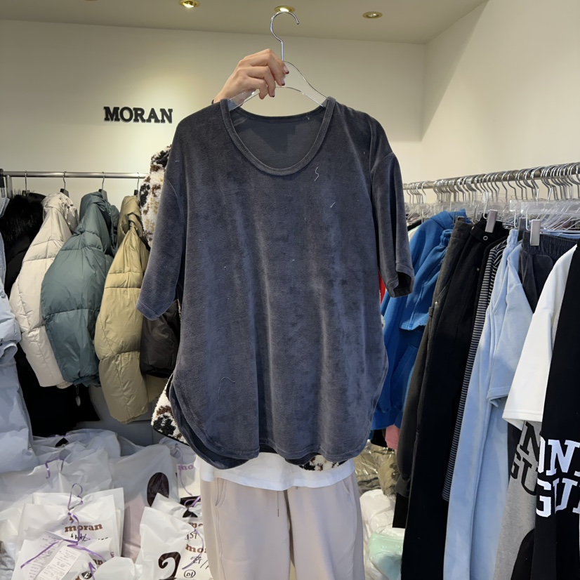 MORAN東大門㊣實拍女裝新款真品休閑推薦人氣25秋冬時尚T恤MORAN/MOSCOT恤圖色2