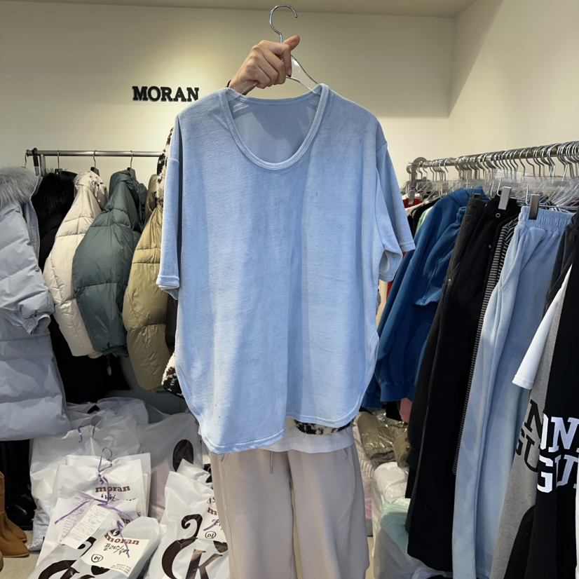 MORAN東大門㊣實拍女裝新款真品休閑推薦人氣25秋冬時尚T恤MORAN/MOSCOT恤圖色3