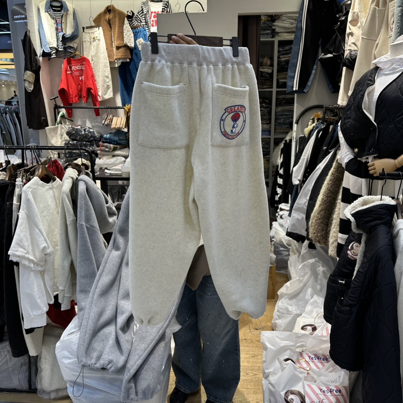 YESFREE東大門㊣實拍女士新品推薦人氣25秋冬熱賣休閑褲史努比YESFREE休閑褲