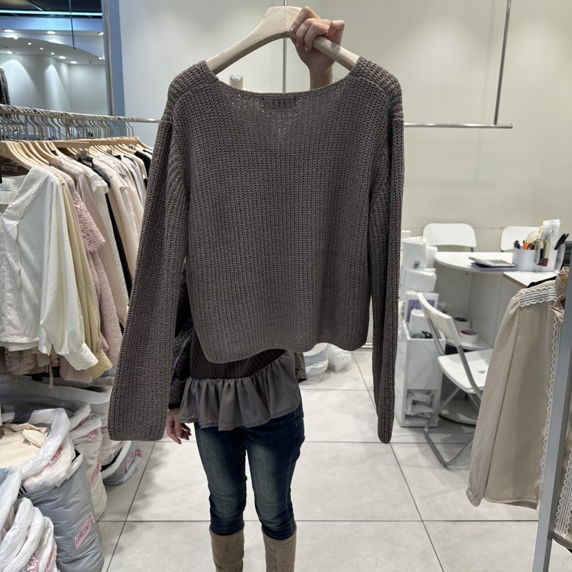 BLUE RIBBON東大門㊣代購女裝新品人氣熱賣職業真品針織衫BLUE RIBBON針織衫