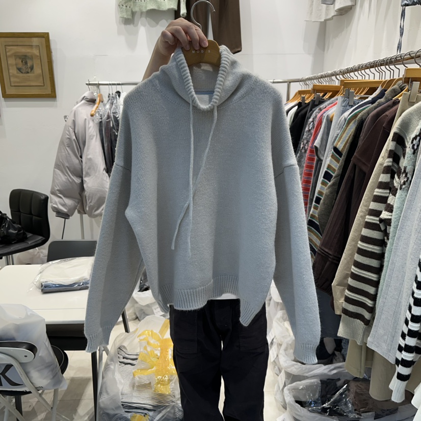 MODS-Q東大門㊣實拍女士新品時尚人氣職業熱賣推薦針織衫高領MODS-Q針織衫圖色1