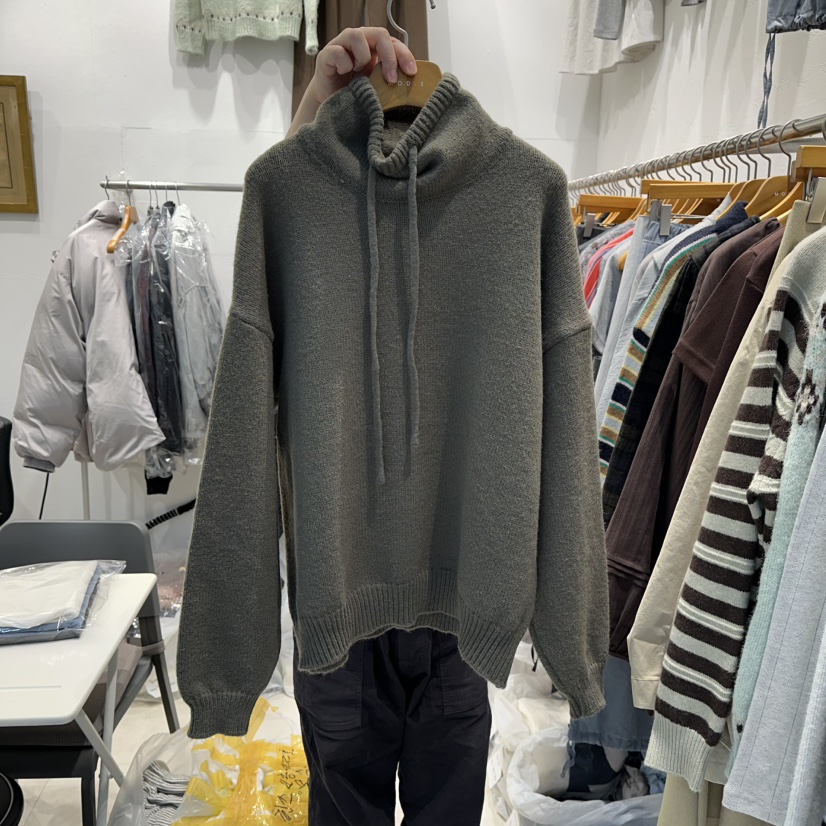 MODS-Q東大門㊣實拍女士新品時尚人氣職業熱賣推薦針織衫高領MODS-Q針織衫圖色2