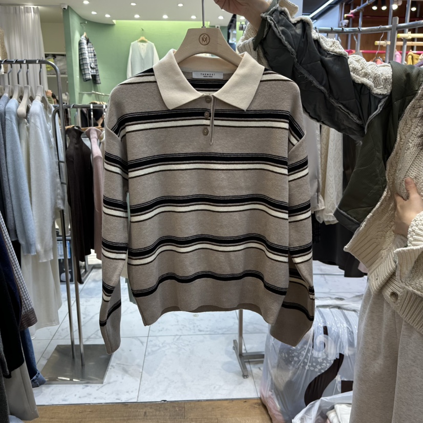 THE MOST-Q東大門㊣直郵女士新款人氣時尚25秋冬推薦針織衫THE MOST針織衫圖色2