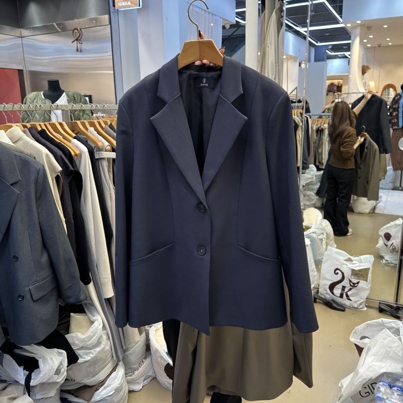 SANS韓國直郵㊣女裝新品真品職業熱賣休閑人氣推薦25秋冬夾克SANS夾克圖色1