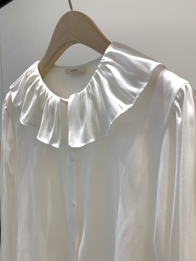 KNOCK東大門㊣實拍女士新款25秋冬推薦真品休閑熱賣襯衫蕾絲衫KNOCK襯衫/蕾絲衫