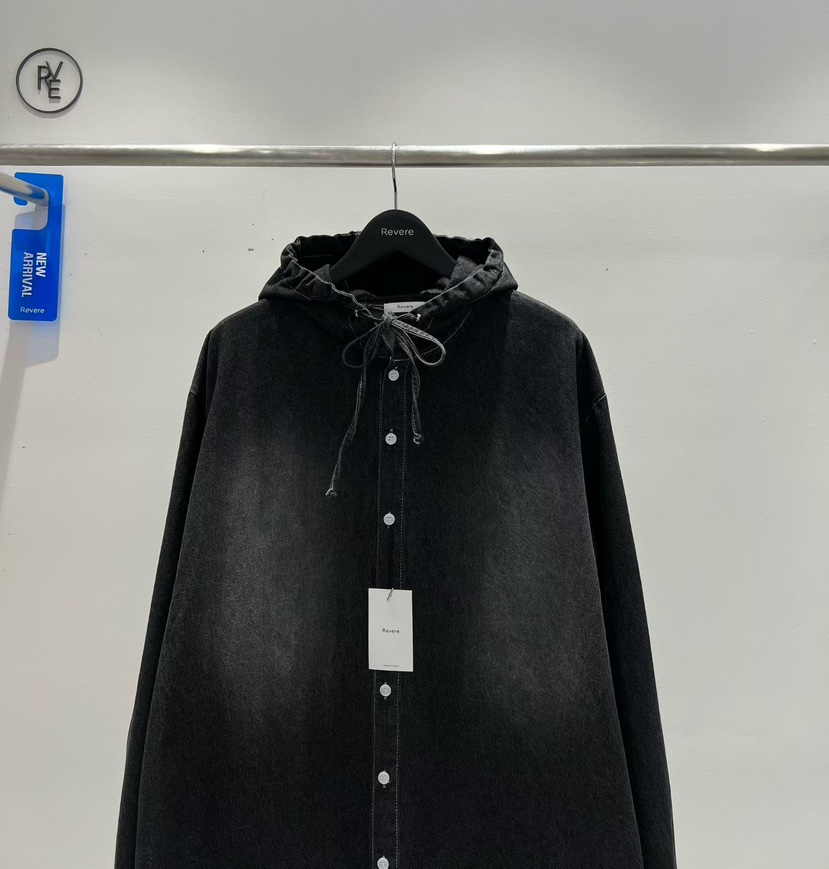 REVERE東大門㊣直郵女士新款真品人氣休閑襯衫蕾絲衫男女同款REVERE襯衫/蕾絲衫圖色2