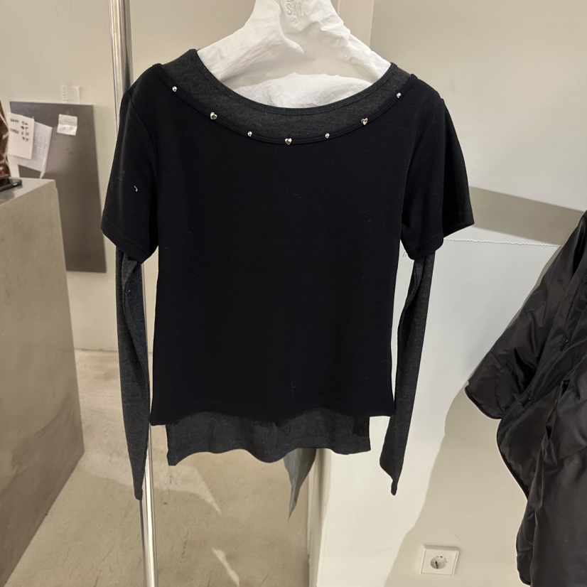 LOVE YOU SO MUCH/MORE THAN YESTERDAY東大門㊣代購女裝新款時尚長袖T恤LYSM/MORE THAN YESTERDAY長袖T恤圖色2