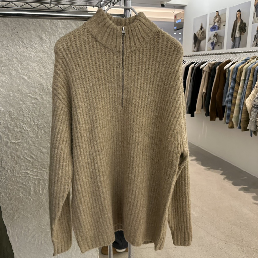 MARAN-P東大門㊣實拍女士新款時尚推薦職業針織衫拉鏈高領MARAN針織衫圖色1