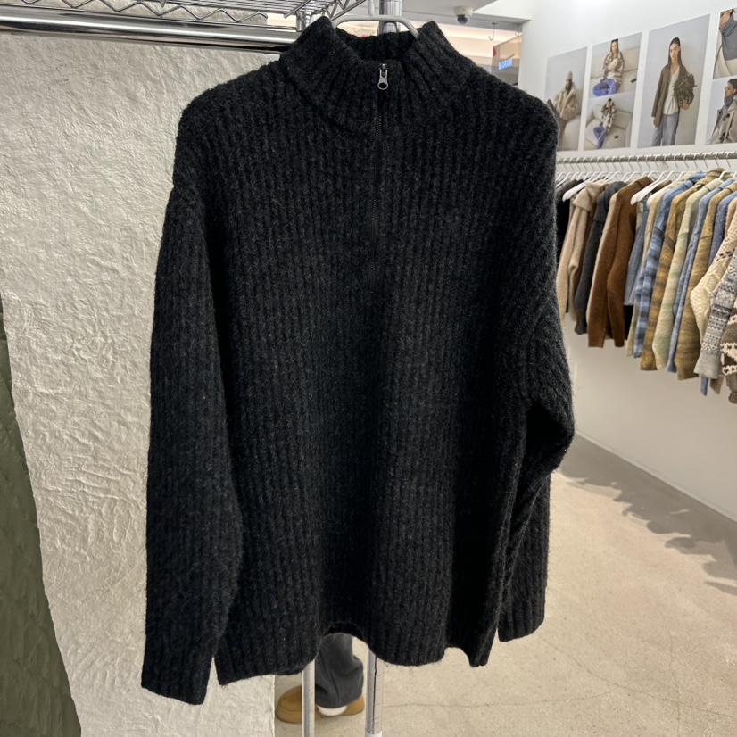 MARAN-P東大門㊣實拍女士新款時尚推薦職業針織衫拉鏈高領MARAN針織衫圖色2