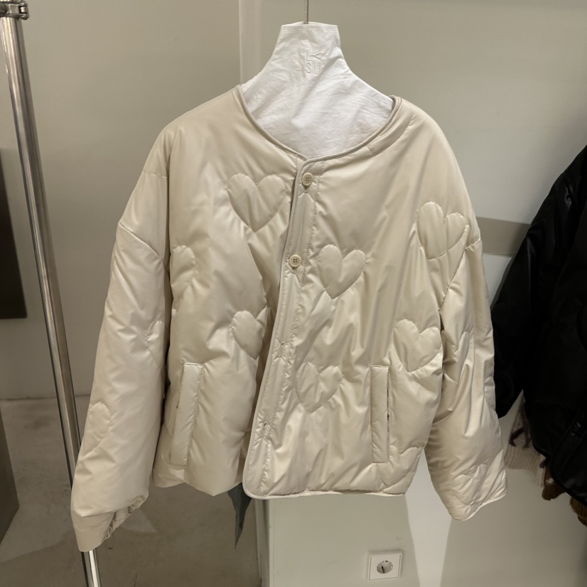 LOVE YOU SO MUCH/MORE THAN YESTERDAY韓國代購㊣女士新款休閑短款棉服里外穿雙面LYSM/MORE THAN YESTERDAY短款棉服圖色1